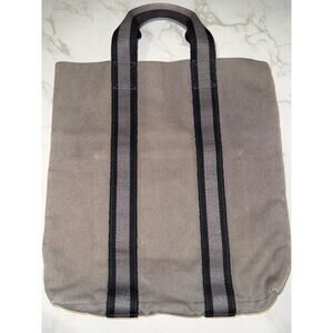 Hermes Gray Canvas Tote Bag - Excellent Condition